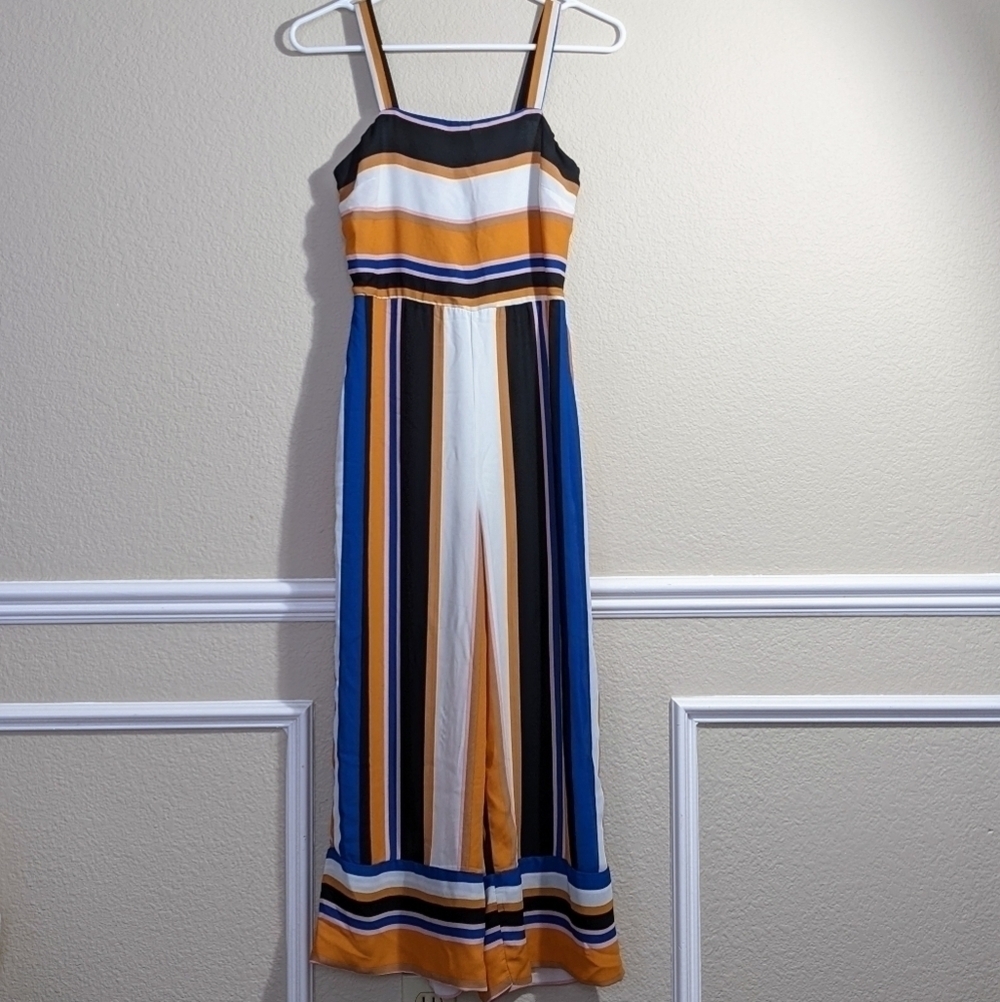 Multicolor Striped Lightweight Comfy Romper by Japna